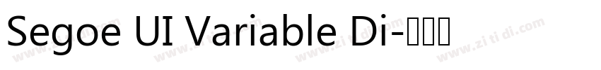 Segoe UI Variable Di字体转换